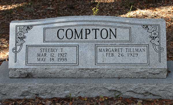 Steedly T. & Margaret Tillman Compton Gravestone Photo