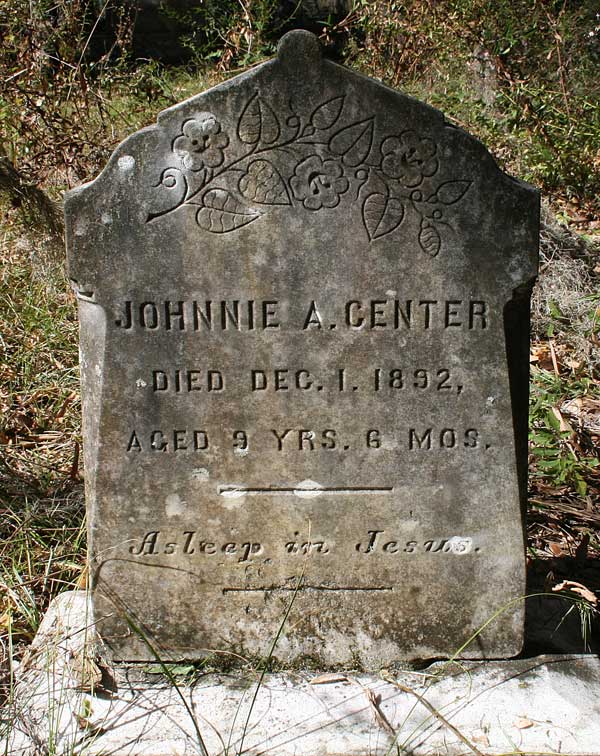 Johnnie A. Center Gravestone Photo
