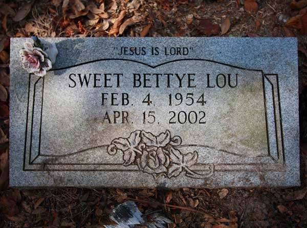Sweet Bettye Lou  Gravestone Photo