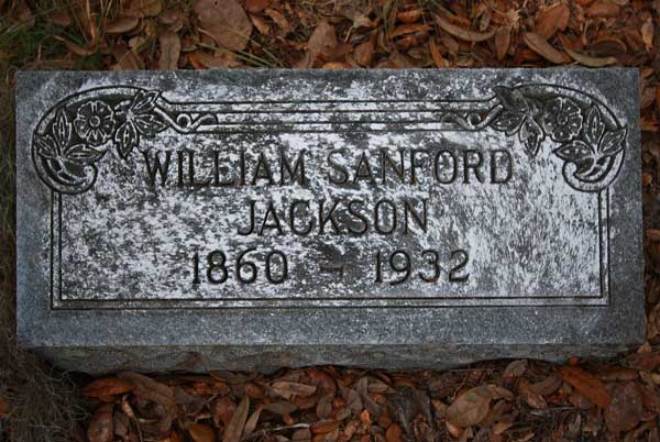 William Sanford Jackson Gravestone Photo