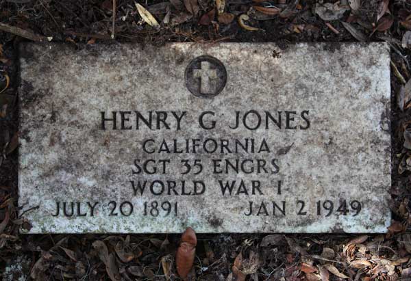 Henry G. Jones Gravestone Photo