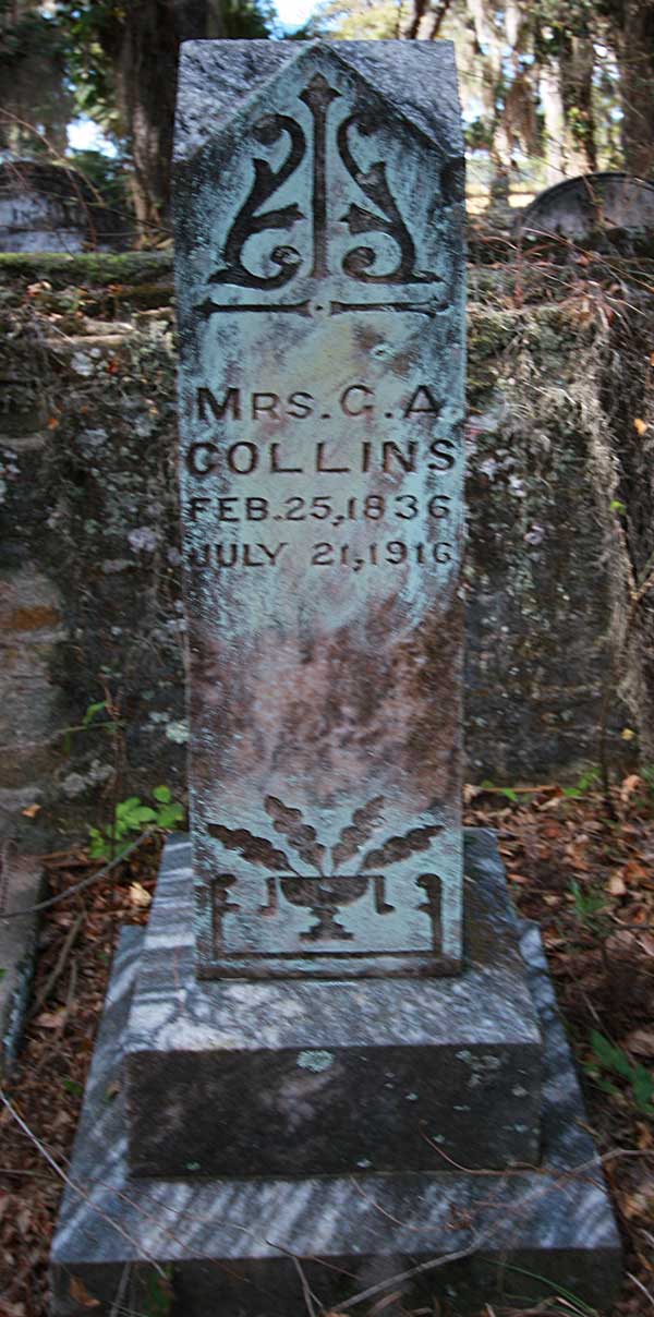 Mrs. C.A. Collins Gravestone Photo