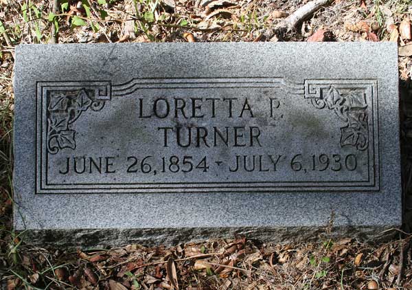 Loretta P. Turner Gravestone Photo