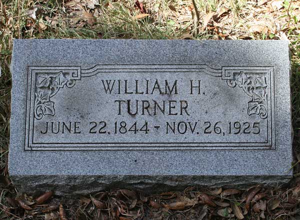 William H. Turner Gravestone Photo