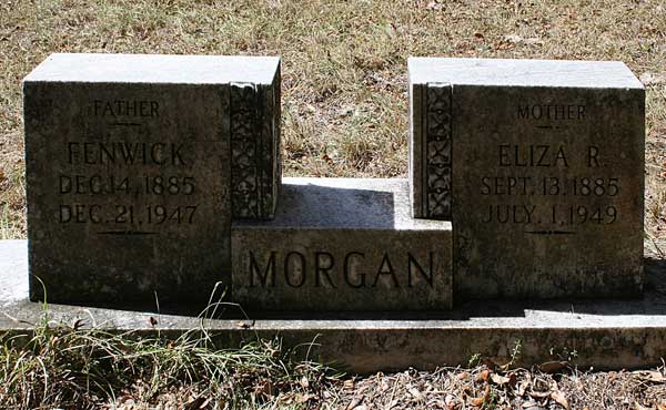 Fenwick & Eliza R. Morgan Gravestone Photo