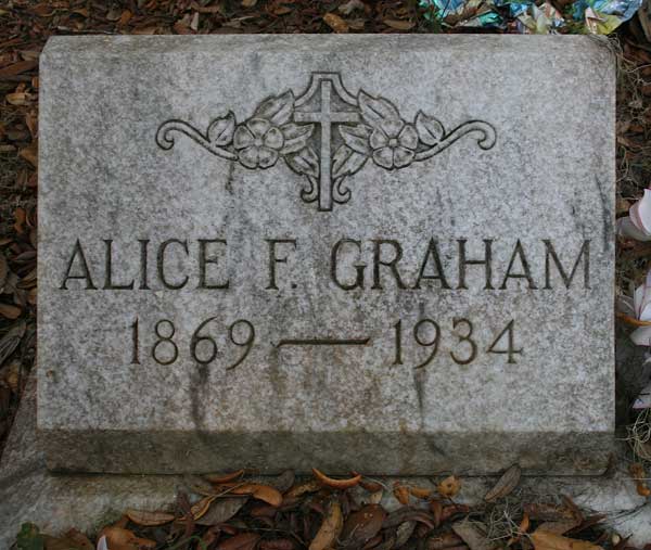 Alice F. Graham Gravestone Photo