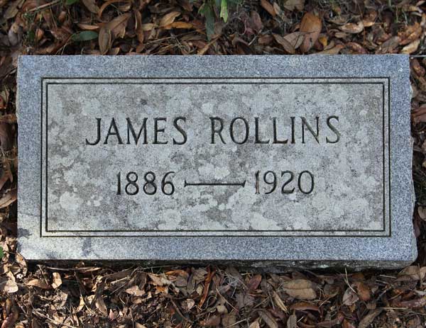 James Rollins Gravestone Photo