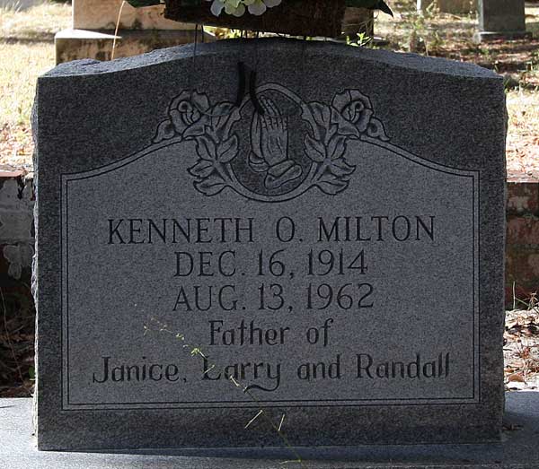Kenneth O. Milton Gravestone Photo