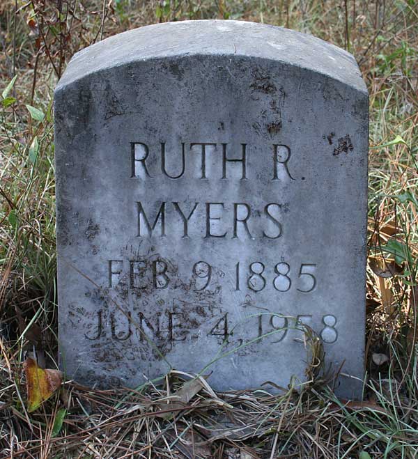 Ruth R. Myers Gravestone Photo