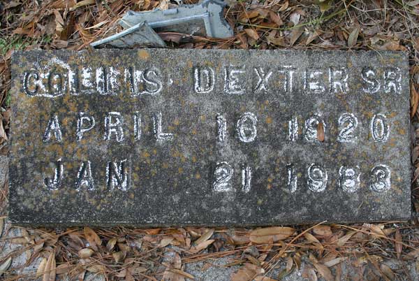 Collis Dexter Gravestone Photo
