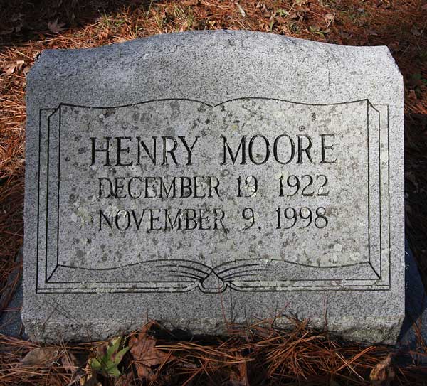 Henry Moore Gravestone Photo