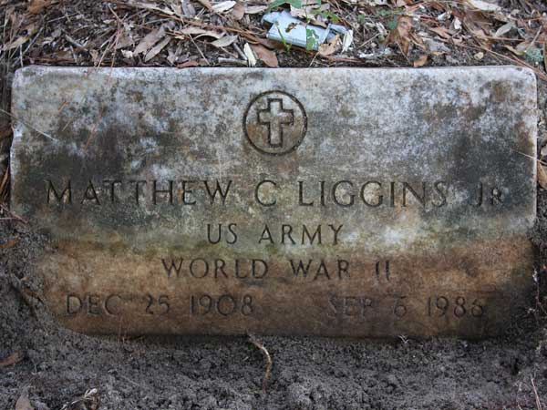 Matthew C. Liggins Gravestone Photo