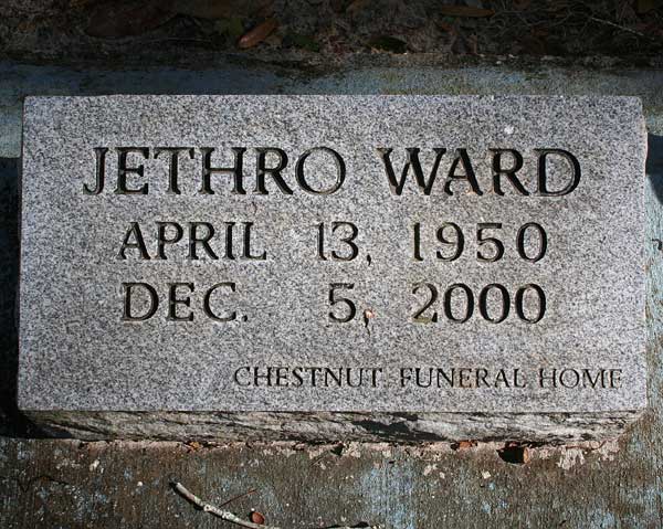 Jethro Ward Gravestone Photo