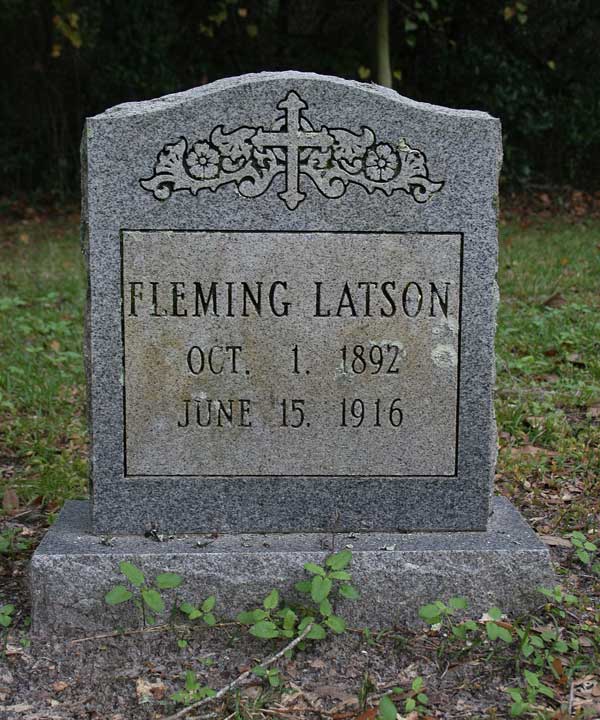 Fleming Latson Gravestone Photo