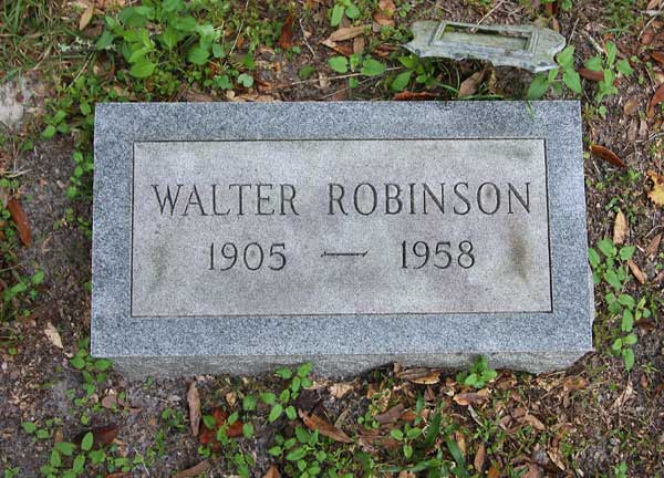 Walter Robinson Gravestone Photo