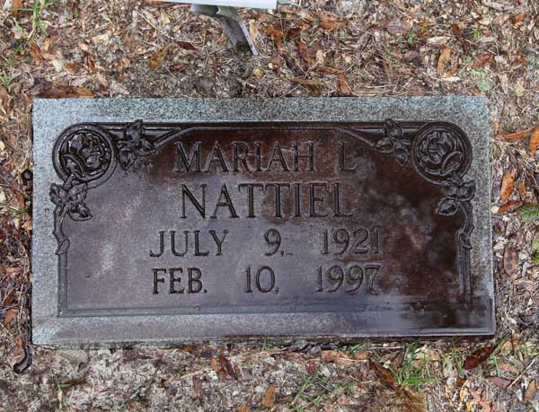 Mariah L. Nattiel Gravestone Photo