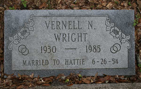 Vernell N. Wright Gravestone Photo