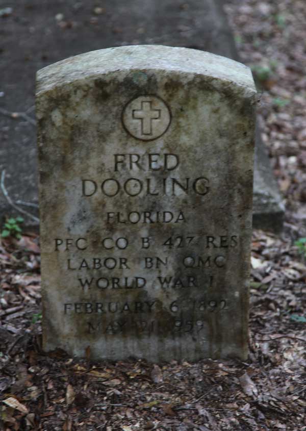 Fred Dooling Gravestone Photo