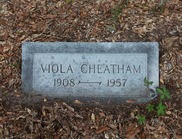 Viola Cheatham Gravestone Photo