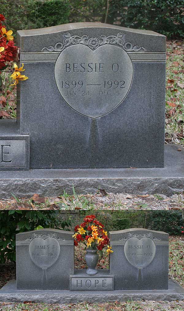 Bessie O. Hope Gravestone Photo