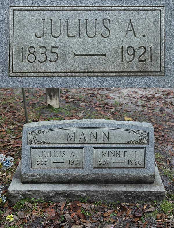 Julius A. Mann Gravestone Photo