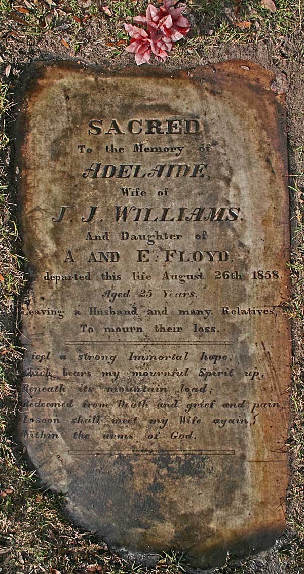 Adelaide Williams Gravestone Photo