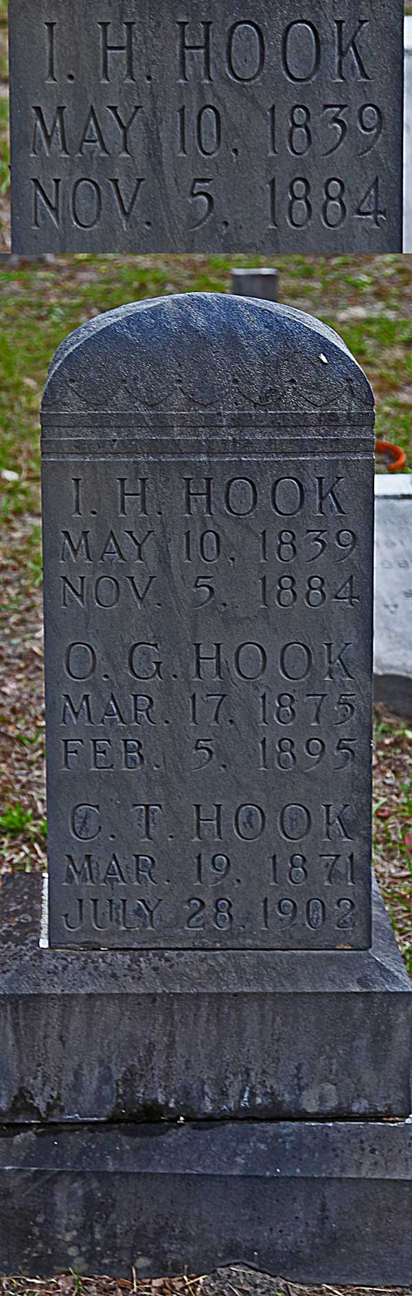 I.H. Hook Gravestone Photo