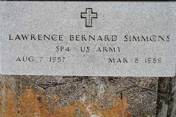 LAWRENCE B. SIMMONS Gravestone Photo