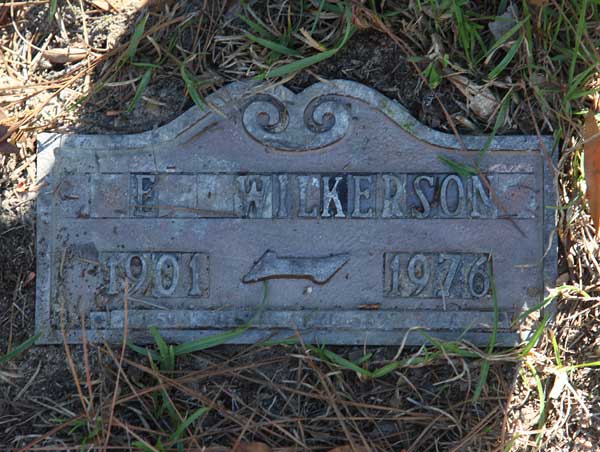 J.E. Wilkerson Gravestone Photo