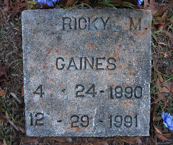 Ricky M. Gaines Gravestone Photo