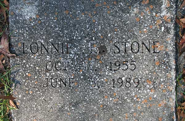 Lonnie E. Stone Gravestone Photo