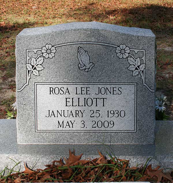 Rosa Lee Jones Elliott Gravestone Photo