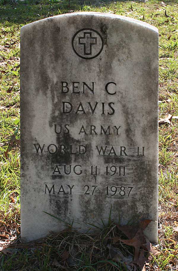 Ben C. Davis Gravestone Photo