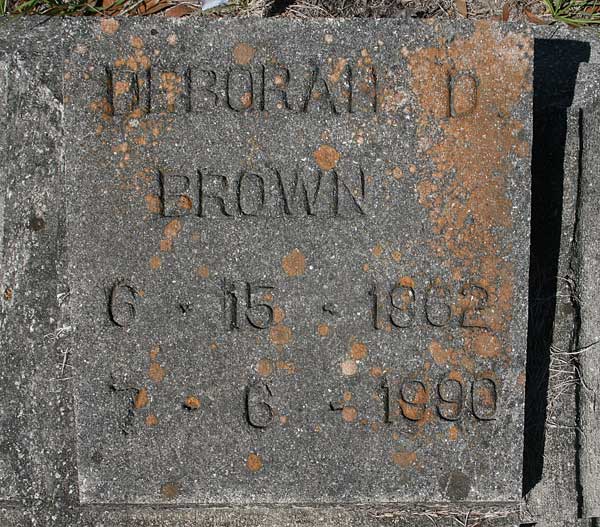 Deborah D. Brown Gravestone Photo
