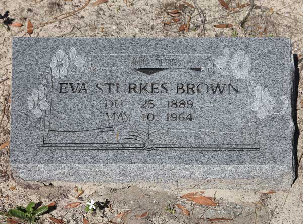 Eva Sturkes Brown Gravestone Photo