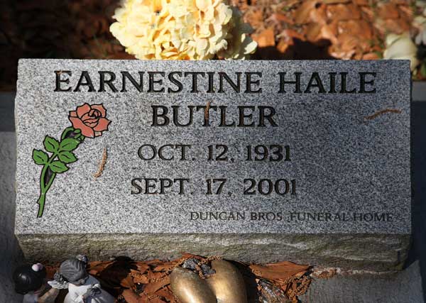 Earnestine Haile Butler Gravestone Photo