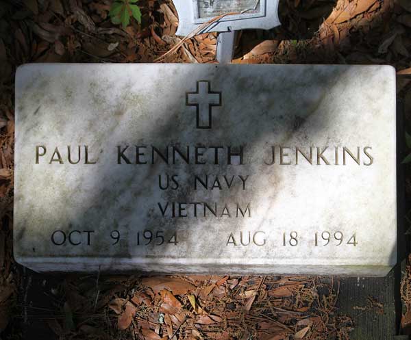 Paul Kenneth Jenkins Gravestone Photo