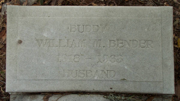 William M. 'Buddy' Bender Gravestone Photo