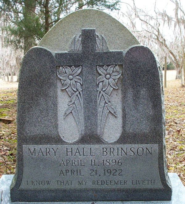 Mary Hall Brinson Gravestone Photo