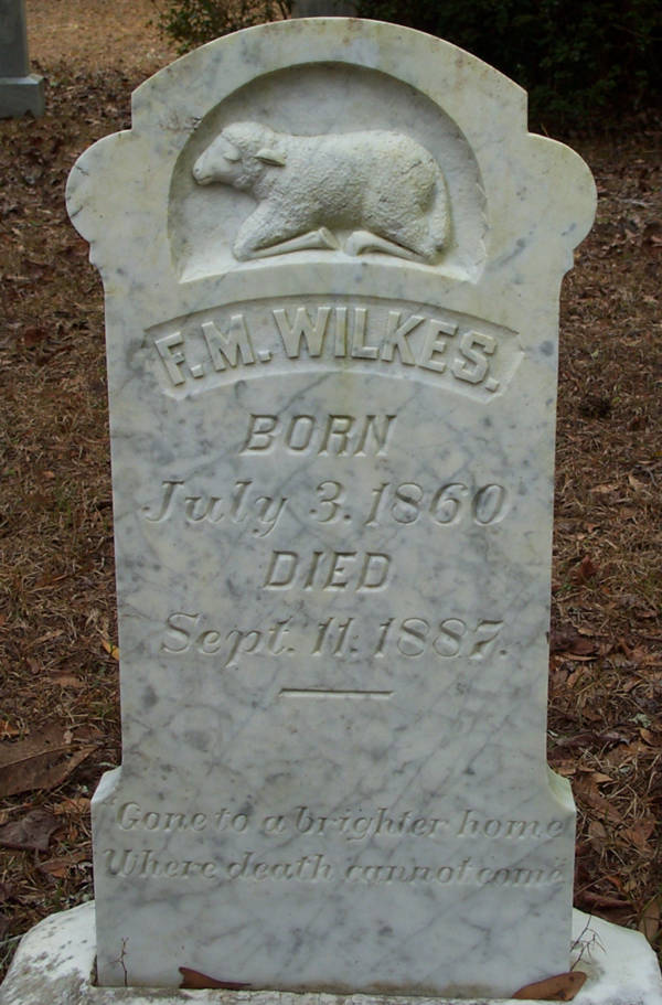 F.M. Wilkes Gravestone Photo