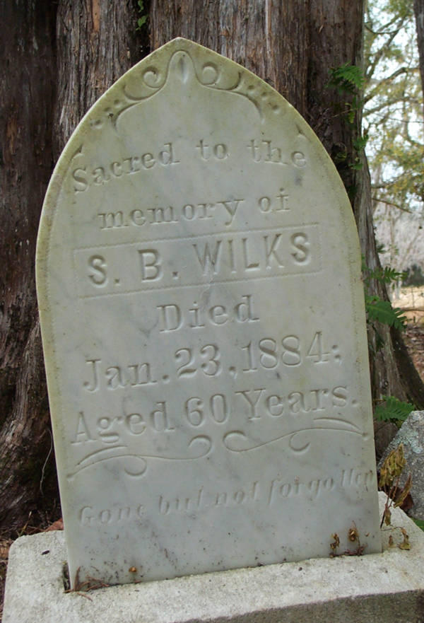 S.B. Wilks Gravestone Photo