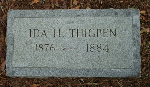 Ida H. Thigpen Gravestone Photo