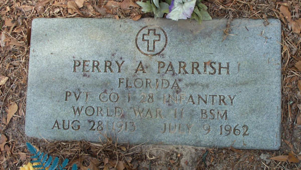 Perry A. Parrish Gravestone Photo