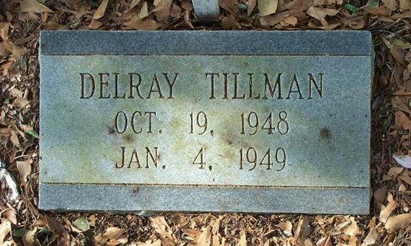 Delray Tillman Gravestone Photo