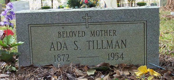Ada S. Tillman Gravestone Photo