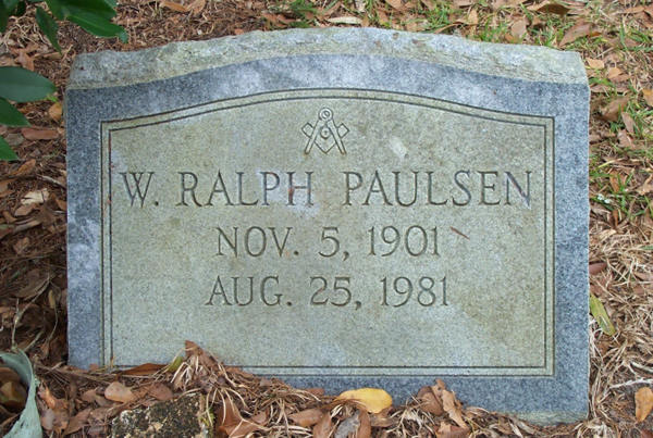 W. Ralph Paulsen Gravestone Photo
