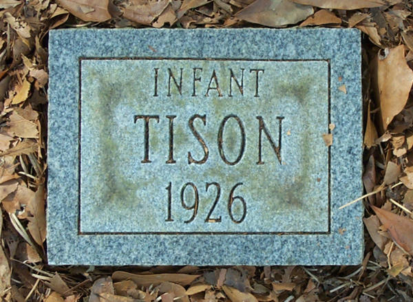 (Infant) Tison Gravestone Photo