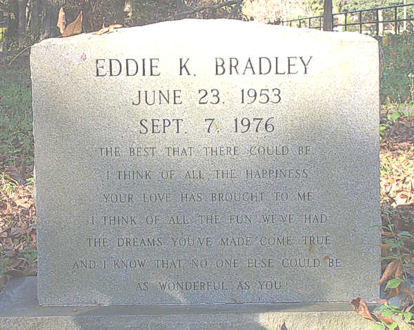 Eddie K. Bradley Gravestone Photo