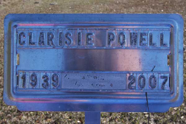 Clarisie Powell Gravestone Photo