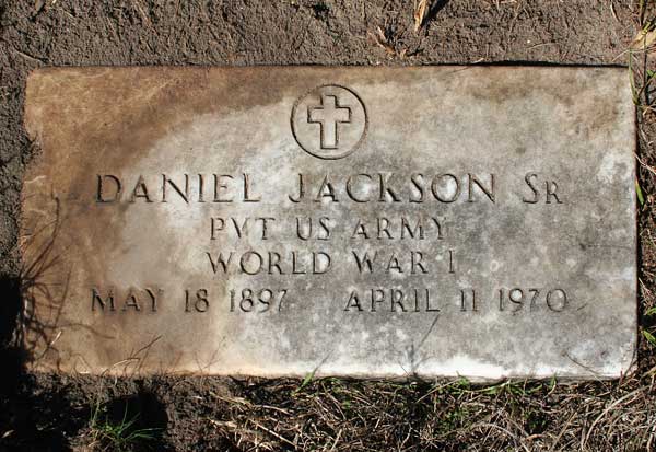 Daniel Jackson Gravestone Photo
